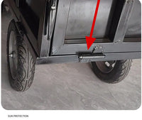 Electric Tricycle Cargo Box Reinforced Hinge Door Split Hinge Dump Box Folding Hinge Self-Locking Pin