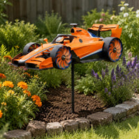 Motorcycle Wind Rotatable Rotating Motorcycle Statue 3D Design for Yard