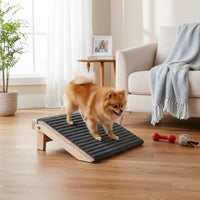 Foldable Dog Ramp Portable Wooden Pet Ramp Anti-Slip Wooden Pet Steps for Elevated Areas