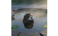 Buoyant Seal Head Realistic Look Seal Pond Decoration Authentic Buoyant Animal Figurine for Balcony