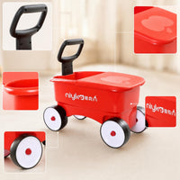 Push Cart Rideplay Vehicle Easy to Clean Push Toy with Handle for Young Children, Playroom