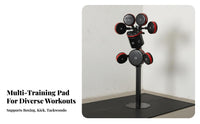 Multi-Target Boxing Stand Multifunctional Boxing Training Station Stable Base Adjustable Training Target for Fighters, Beginners, Home Gym, Workout