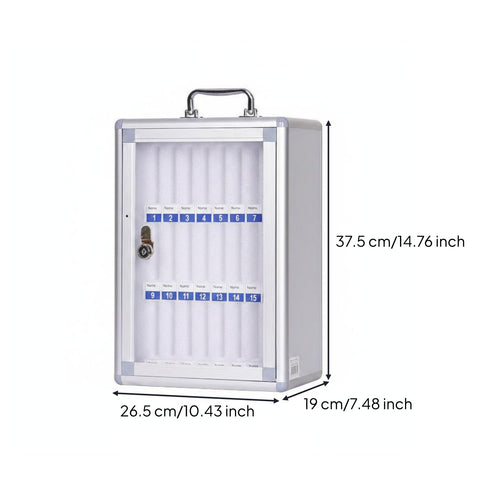 Lockable Phone Storage Box Heavy-Duty Lockable Phone Cabinet Freestanding