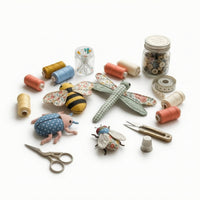 Patchwork Sewing Kit Nature-Themed Textile Craft Kit Slow Stitching for Weekend Crafting