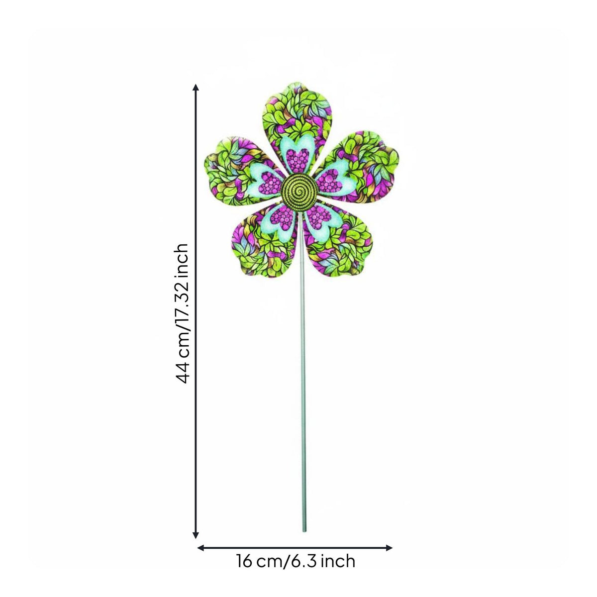 Blossom Garden Stake 3D Design Blossom Yard Stake Artisanal Design