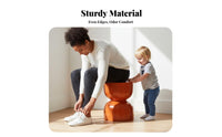 Hourglass-Shaped Stool Multi-Functional Small Seat Modern Design for Living Room