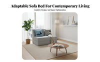 Armless Fold-expanding Sleeper Foldable Design Tri-Fold Floor Mattress two-in-oneUse cleanable Cover for Homeowners, Balcony