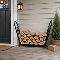 Firewood Storage Rack Stable Firewood Rack Easy to Move for Camping