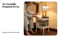 Arched End Table with Beaded Legs Vintage Design Household Furniture