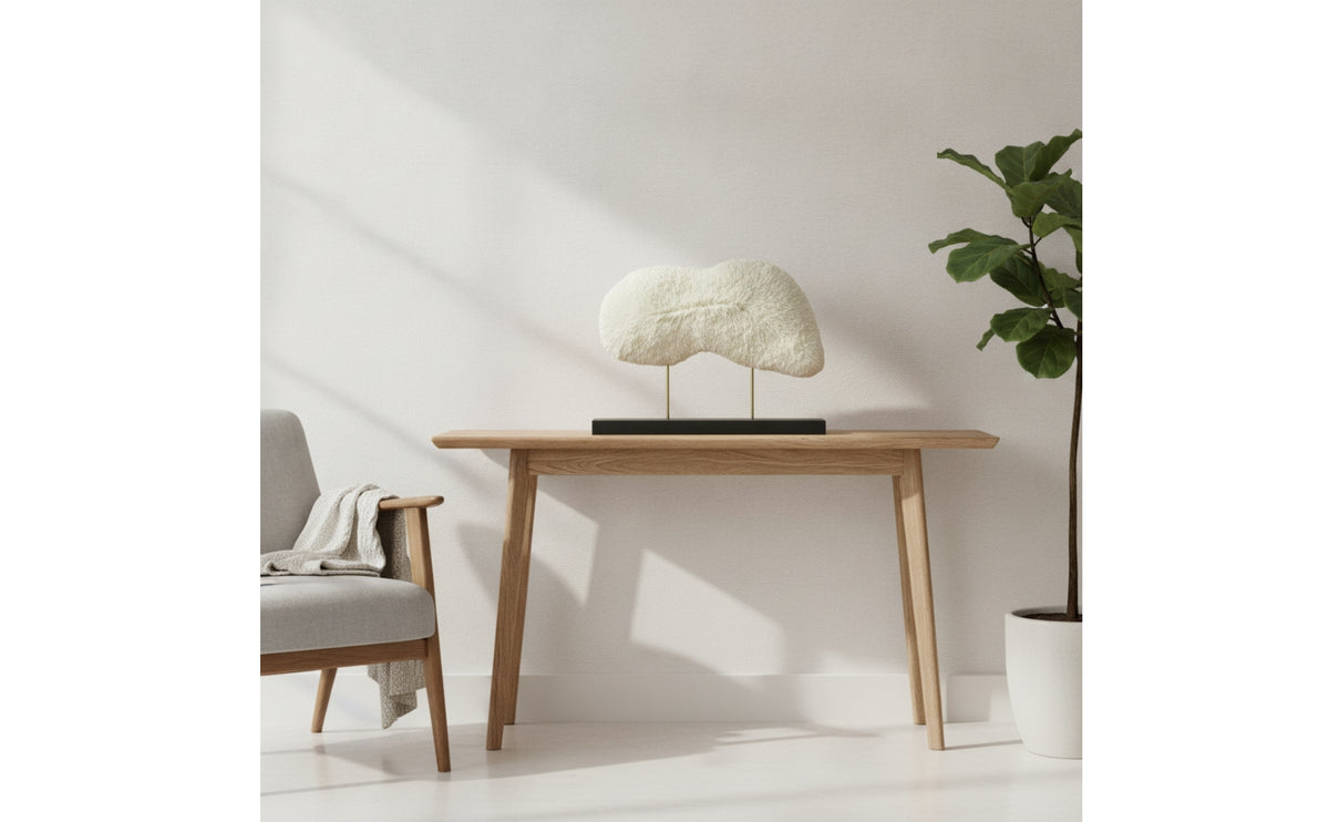 Textured Coral Sculpture Organic Tabletop Sculpture with Base Modern Abstract Statue Decorative for Homeowners, Interior Designers, Living Room, Entryway Console, Bookshelf, Office Reception