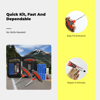 Sturdy Vacuum Tire Plug Kit, Universal Emergency Repair Tools