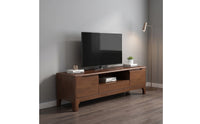 Wooden TV Console Contemporary Tv Cabinet with Drawers Minimalist Media Console with Storage Cabinet for Living Room, Apartment