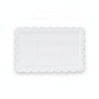 Lace-Edged Tray Recessed Center Heart-Cutout Tray Molded Construction