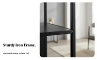 Nordic design aesthetic Geometric airyworkwork Shelving unit Floor-Standing Partition Screen Hollow-hollow-cut Design Display Rack Minimalist for Apartment Dwellers, Office Workers, Interior Designers, Living Room, Study, Entrymethod, Bedroom