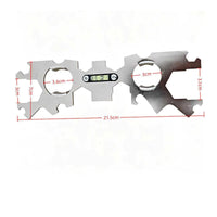 Thickened Design Plumbing Wrench with Bubble Level Labor Saving Shower Head Spanner with Bubble Level Stainless Steel Multifunctional Shower Wrench Long-Lasting for Plumbers, DIY Enthusiasts, Home Repair