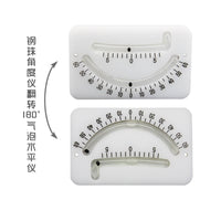 Double Tube Steel Ball Horizontal Bubble Measurement Multi-Angle Inclinometer High Precision Angle Gauge Level Measuring Tilt Angle