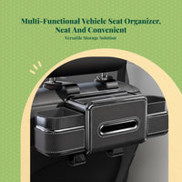 Rear seat organizer with cup holder