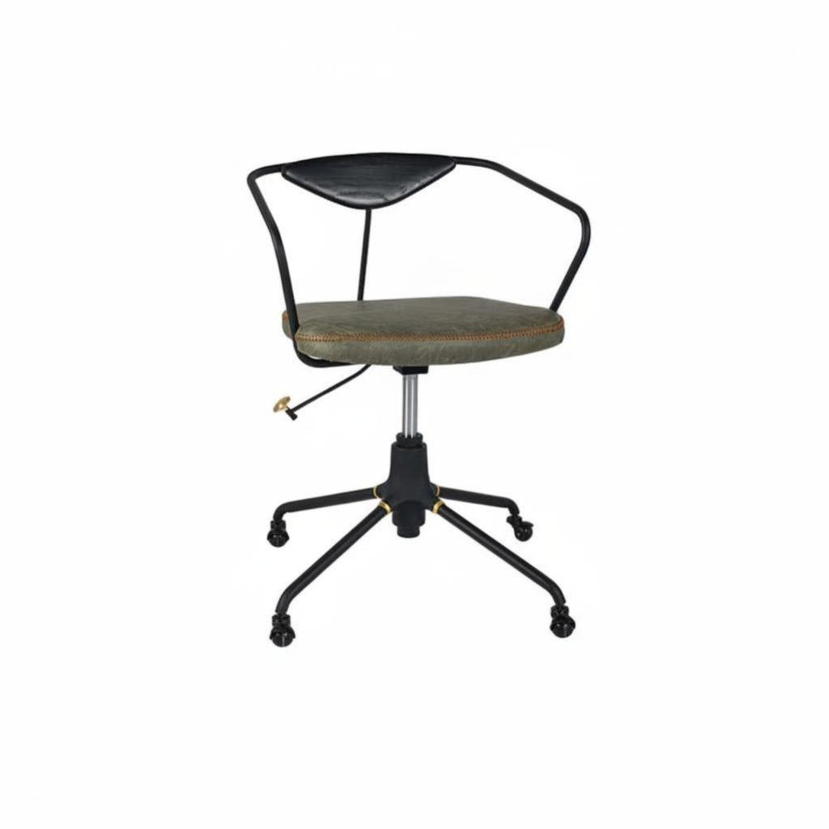 Retro design Ergonomic Rolling Chair Nordic Design Wheeled Shell Chair Height Adjustable rotate Seat centerrear support for Home Workers, Students, Adults, Study Room, Workstation, Bedroom