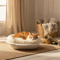 Plastic Feline Basket Thickened Pet Bedding Comfortable for Indoor