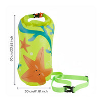 Double Air Bladder Design Swimming Safety Buoy with Storage Thickened Material Outdoor Water Swim Buoy Portable Swimmer Tow Buoyancy Aid Easy Inflation & Deflation for Triathletes, Kids, Rafting, Triathlon, Kayaking, Beach