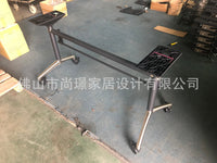 现代简易书桌洽谈桌子组合会议桌折叠桌可移动办公桌批发