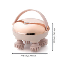 Stress Relief Red Light Treatment Head Massager Portable Electric Head Massager Rechargeable Handheld Scalp Stimulator Single-Button Control for Pets