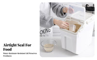 Moisture-Proof Rice Storage Bin Multi-Purpose Airtight Rice Dispenser Safe for Pantry