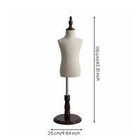 Child Mannequin Torso Sturdy Children's Clothing Mannequin Stable Base