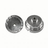 64.5mm Oil Filter Wrench with 14 Teeth Aluminum Alloy Oil Filter Cup Wrench Compact Tool Sturdy for Mechanics, Garage