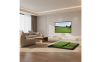 Anti-Slip Rubber Base Golf Hitting Mat Long-Lasting Construction Golf Swing Training Mat Weather Resistant Artificial Grass Practice Pad Shock Absorbent for Beginners, Indoor, Outdoor, Backyard, Home