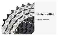 Multi-Speed Bike Chain Effortless Shifting Mountain Bike Chain Wear-Resistant High Tensile Strength for Cyclists