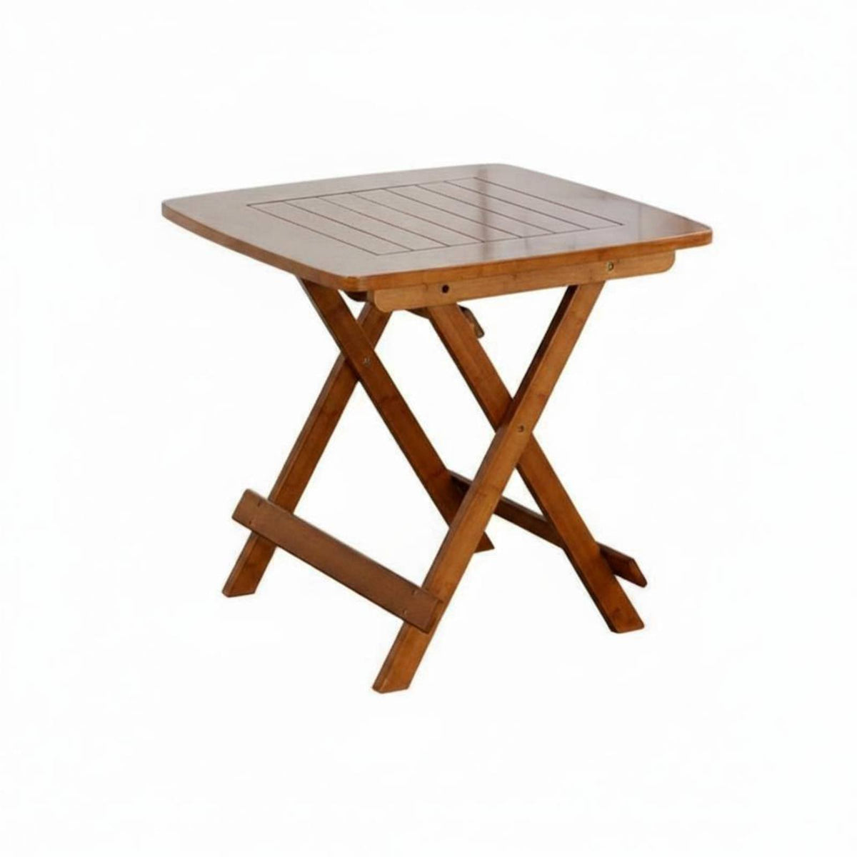 Square Foldable Table and Stool Set Foldable Portable Furniture Space-Saving Rounded Corners for Families, Apartment Dwellers