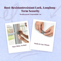 Window Security Lock, Aluminum Alloy secure-theftTheft Sash Lock, Sturdy sturdyDuty Lock Base for Sliding & Swinging window panels