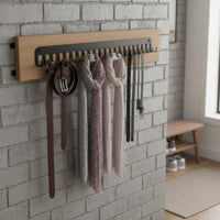 4 Pieces Medal Hanger Multiple Hooks Scarf and Scarf Organizer Wall Mounted