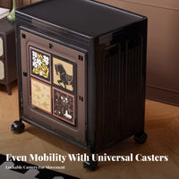 foldable Cabinet with casters Large Capacity for Closet, Renters, Parents