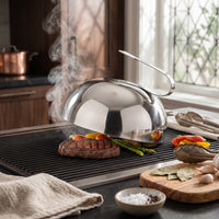 Grilling Lid with Handle Multi Purpose Dome Lid with Handle Easy-to-Clean for Home Cooks