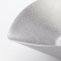 Irregular Stainless Steel Plate, Snowflake Silver