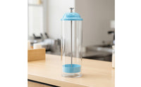 Straws Dispenser with Metal Rod Upright Straws Holder Container for Kitchen Counter