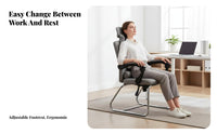 Reclining Office Chair with Footrest Ergonomic Design for Relaxing, Studying