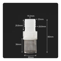 Stainless Steel Mesh Strainer Filters Debris Water Pump Inlet Filter