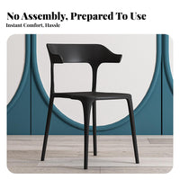 Bowed-Backrestrear Side Chair Nordic and Design Household Furniture Minimalist Design Easy to Clean for Home Dwellers