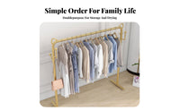 Light Luxury design Single-Rod Clothes unattachedstanding Clothing Rack High Capacity Garment Stand Easy Assembly for Homeowners, Apartment Dwellers, design aficionados, Bedroom, Laundry Room, Entryway, Retail shop