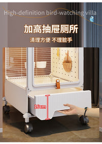 鸟笼鹦鹉笼子大号家用防溅围挡虎皮鹦鹉玄凤小太阳豪华鸟别墅