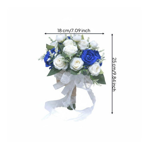 Bridesmaid Floral Arrangement Silk Flowers Lace Ribbon Floral Arrangement Easy
