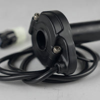 Electronic Full Twist Throttle Wired Handlebar Grip with Wire Rubberized Twist Throttle Plug and Play for Builders, Commuters, Electric Bikes