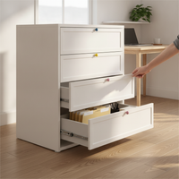 Metal Chest of Drawers with Multiple Layers for Bedroom Storage, 40cm Wide
