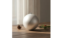 Matte Silver Christmas Ball Ornament Decorative Christmas Ornament Modern Bauble Odorless for Mantel