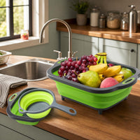 collapsible wash basin set