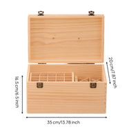 Essential Oil Box with Dividers Compartmented Essential Oil Storage Basic Box Bottle Holder for Collectors