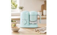 Compact Infant Food Steamer and Blender Electric Infant Food Blender and Steamer Rotary Control Latex-without Latex for Kitchen